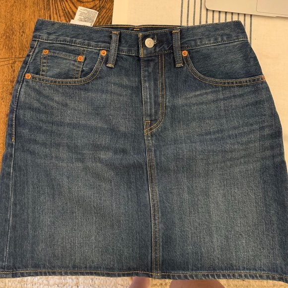 Levi Jean Mini Skirt - Picture 1 of 2